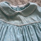 Vintage 1960   s Toddler Girl   s Blue Gingham Dress   Matching Diaper Cover