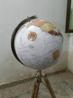 Education World Globe Modern Map Atlas Globe With Wooden Tripod Home Decor Gift