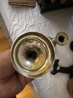 Vintage English Silver Plated Candlestick Made In England Brass Candle Holder