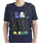 Universal Radio Harness Chest Rig Bag Pocket Pack Holster Vest For Two Way Radio