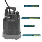 Xtremepowerus 1 3hp Submersible Utility Pump Sub Pump 1700gph 30ft Lift Height