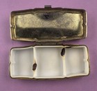 Vintage Floral Pill Box Trinket Pink Flowers