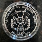 2014 Silver 1 Oz Poseidon - Gods Of The World Series - Burkina Faso 1000 Francs