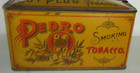 Pedro Cut Plug Smoking Tobacco Empty Lunch Box Size Tin