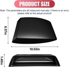Universal Car Decorative Air Flow Intake Hood Scoop  Self-adhesive Automotive Bo