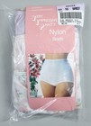Sears Vip Panties Nylon Briefs Purple Floral Sheer Granny Panty 3-pk Sz 10
