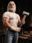 Premium Hand Engraved Wooden Hammer With Decorative Metal Head   With Luxury Box