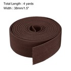 Twill Elastic Band Double-side 1 5  Flat 4 Yard Flat Elastic Cord Red Brown