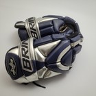 Brine Maximus Blue   Silver Lacrosse Gloves Lgm24-n