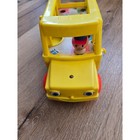 Vintage 1965 Fisher Price Little People School Bus 192 Yellow Wood