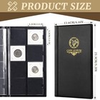 80 Pockets Collecting Album For 2x2 Inches Coin Flip - Classic Large Capacity