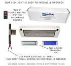 Wave One Marine 9  Led Dual Color Exterior Porch Patio Angle Light   Rv Trailer