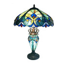 Lamp Tiffany Victorian Style Table Stained Glass Vintage Shade Light Desk Accent