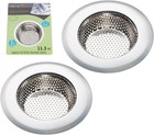 2pcs 4 5    Stainless Steel Sink Strainer - Rust-resistant   Easy To Clean