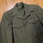 Vtg 1940s 1950s Usmc Vandegrift Jacket Forest Green Wool Field Uniform Size 38r