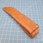 Hill Fixed Blade Knife Sheath Brown Leather Belt Pouch Case 7 25 x6  Made In Usa