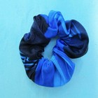 Schrunchie Blue Nylon Spandex Matches Gymnastics Dance Skating Leotard Bounce
