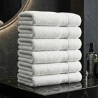Ample Decor Hand Towel Pack Of 6 High Absorbency 100  Cotton 600 Gsm Soft 