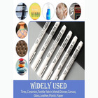 White Permanent Paint Marker Pen Waterproof Oil-based Wood Fabric Metal Glass