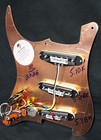 Loaded Cream Sss For Strat Pickguard W gm Hex Poles And Mods
