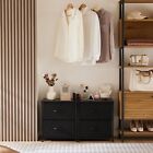 2 Pcs Nightstand With 2 Fabric Drawers For Living Room Small Bedroom Dresser