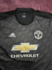 Adidas 2016-17 Manchester United Soccer Jersey Shirt Climacool Chevrolet Black L