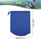 Stuff Sack  5 X 10 Inch Waterproof Outdoor Storage Sack Drawstring Navy Blue
