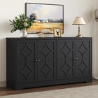 Sideboard Buffet Cabinet 56in 4 Doors Adjustable Shelves Credenza Coffee