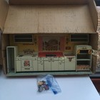  Vintage 1950 s Louis Marx Tin Litho Modern Kitchen Pretty Maid Play Set