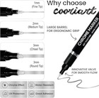 3pk Liquid Chrome Markers - Permanent Mirror Chrome Pens  Chrome Paint Pens For