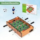 27  Compact Mini Arcade Table Hand Soccer Tabletop Foosball Game Set W 2 Balls