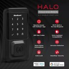 Halo Matte Black Ts Wifi Keypad Electronic Single-cylinder Smart Lock Deadbolt