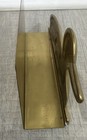 Vintage Solid Brass Duck Letter napkin Holder Elegant