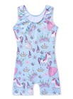 Unicorn Leotards For Girls Gymnastics Size 7-8 Years Old 7 8 6-7 Bluish Viole   