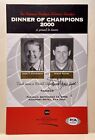 Steve Young Signed 49ers  dinner Of Champions  Program Cover - Hof -psa dna Auth