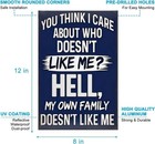 Humorous Metal Wall Sign Sarcastic Vintage Tin Sign For Office  Home  Bar