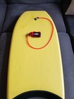 Vintage Morey Boogie Mach 7-7 Bodyboard With Leash Yellow Orange - Great Cond  