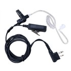 Security Acoustic Tube Earpiece 2-pin Ptt Mic Headset For Motorola Two Way Radio