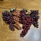 Lot Of 4 Artificial Grapes Fake Fruit Bunch Lifelike Home Restaurant Table Decor