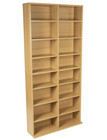 Media Storage Cabinet 16 Shelf Dvd Cd Video Rack Unit Office Home Movie Cabinet