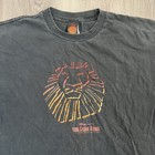 Vintage 90s Faded Black Lion King The Broadway Musical Shirt Size Medium