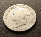 1900 Canada  a10  25 Cents Queen Victoria Silver Quarter Coin 25 Cent