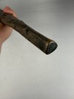 Antique 19thc Ottoman Yatagan Sword Scabbard Sheath 29    Engraved Brass Leather