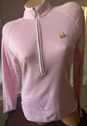 Masters Magnolia Lane Performance Tech 1 2 Zip Women s S Pink Cotton Golf 2013