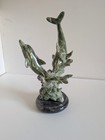 Ed Donjo Dolphin Green Marble Figurine