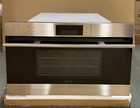 Wolf 30  Inch Convection Steam Oven Stainless Steel Tubular Handle  Cso30te s th