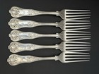  5  English King By Tiffany Sterling Silver Dinner Forks 7 75   