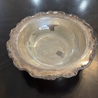 W m  Rogers Vintage Serving Dish Footed Bowl With Lid Silver Plated