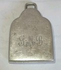 Sterling Birth Record Baby Rattle Bell Book Engraving Initials