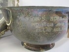 Two Silverplate Bowling Trophies  Platter And Bowl 1959-60